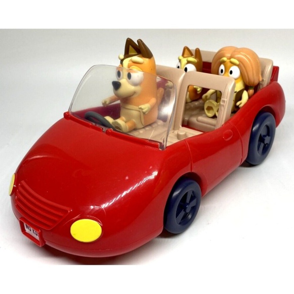 Bluey Escape Convertible Car Chilli Bingo Indy Figures Toy Lot
